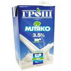 Прясно мляко UHT Грош 3.5 1 л кутия