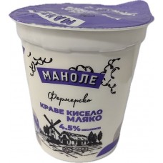 Кисело мляко 4.5% 400 г Маноле