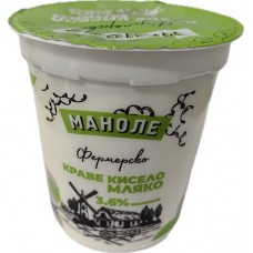 Кисело мляко 3.6% 400 г Маноле